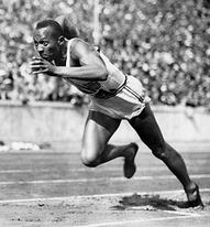 Jesse Owens was an American track and field star.