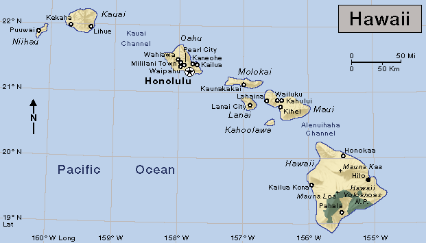 hawaii map