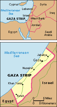gaza map