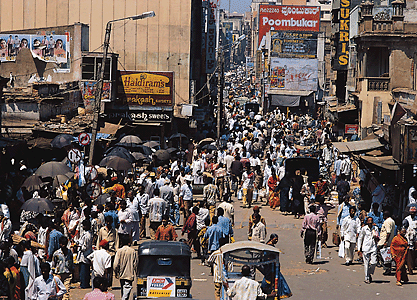 Crowded Bengaluru, India
