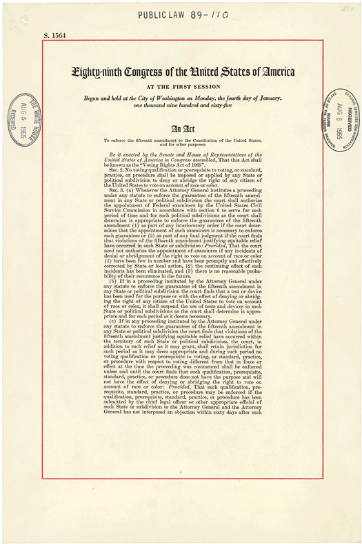 Voting Rights Act
