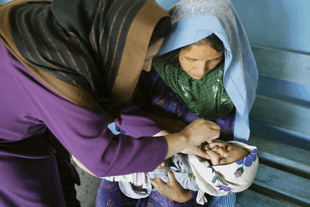 polio immunization in Afghanistan