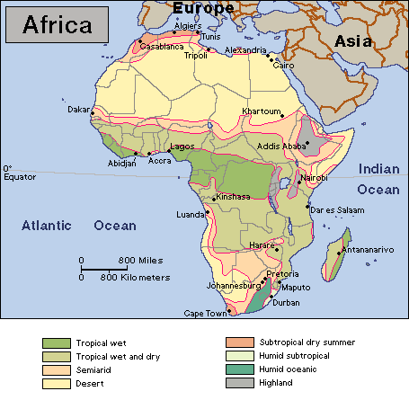 Africa Climate Map