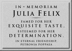 In Memoriam Julia Felix