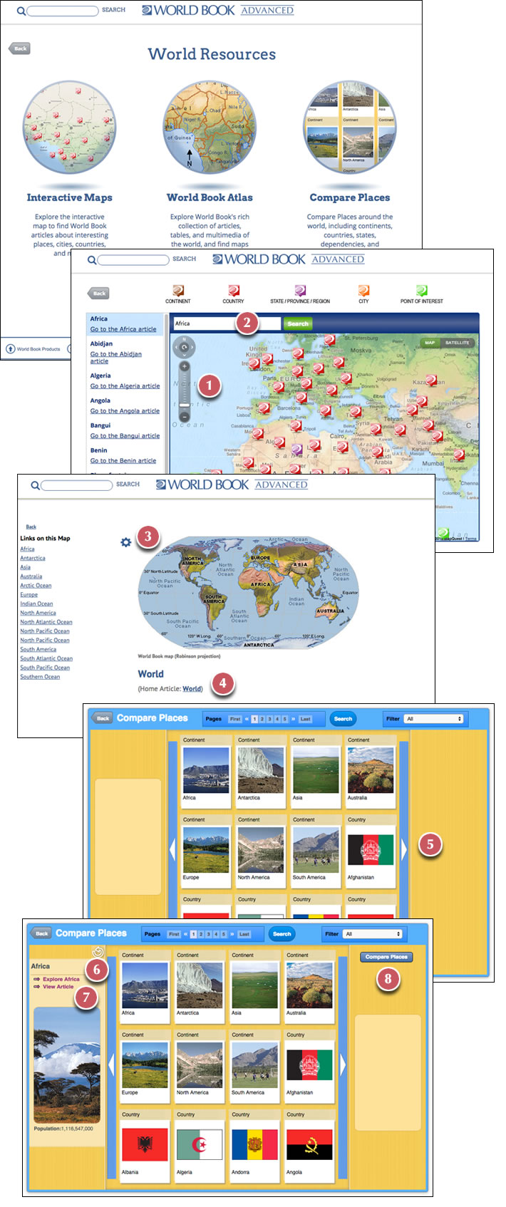 World Book Advanced page