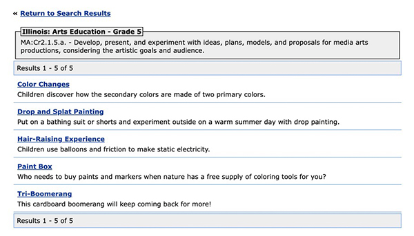 correlating materials list