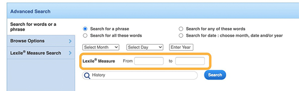 lexile level filter