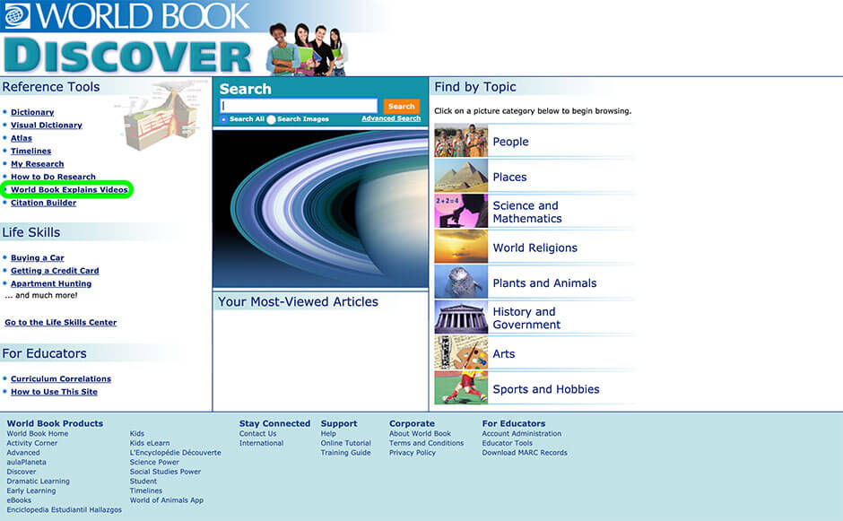 homepage