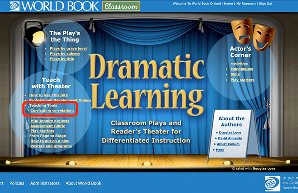 educator tools home page