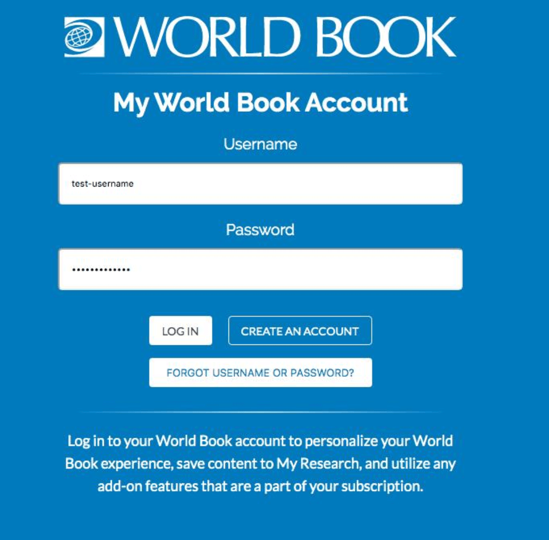 World Book Account