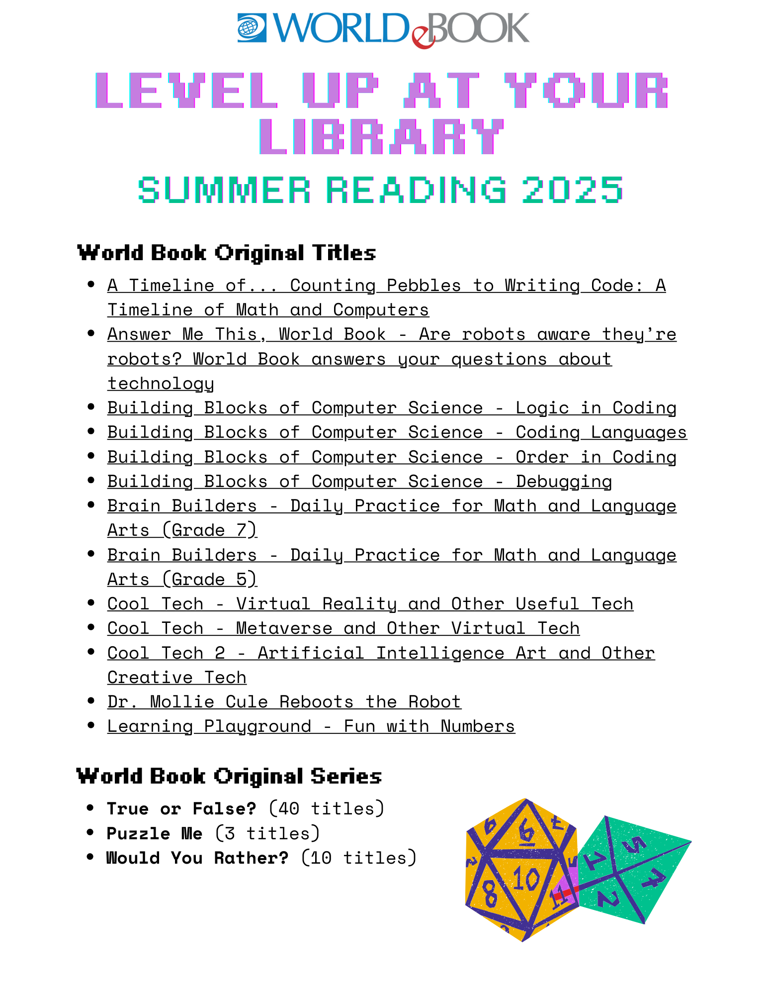 eBook title list