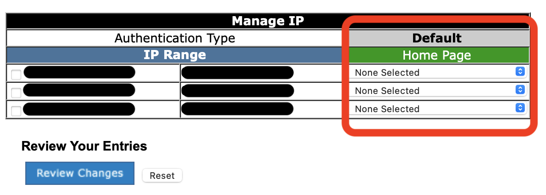 view authentication set up