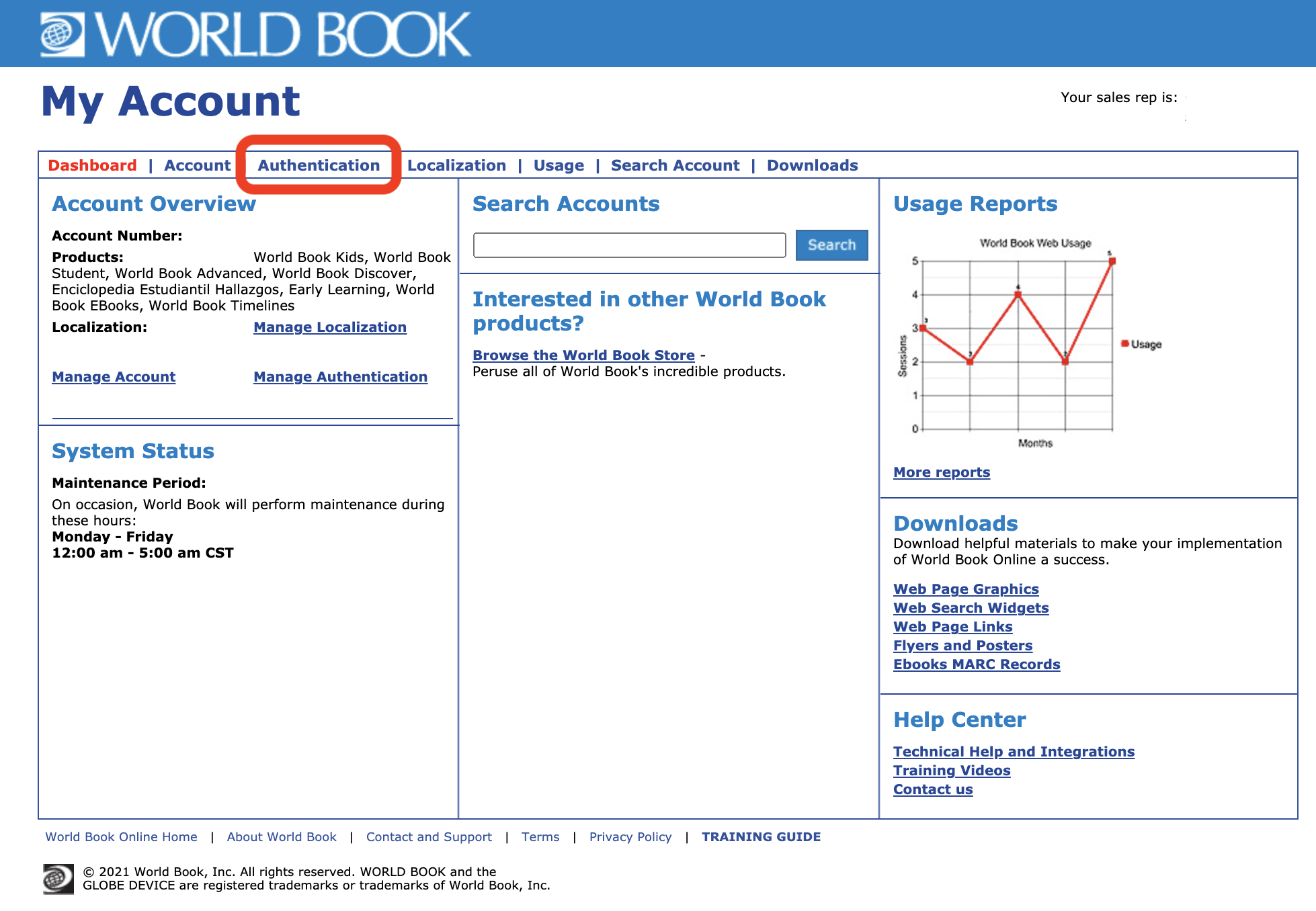 account tools