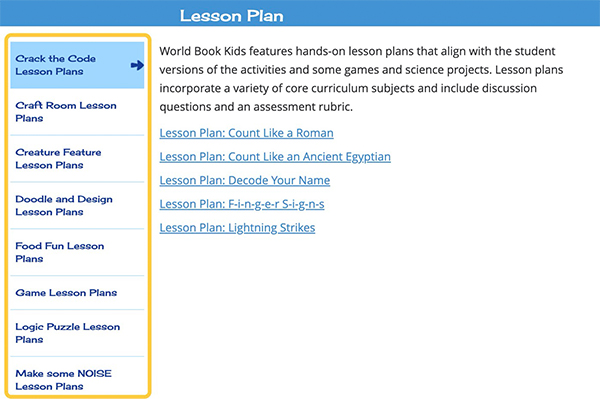 activity lesson plans