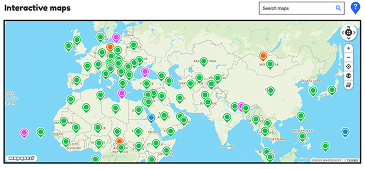 All Interactive Maps and How to Use the Map