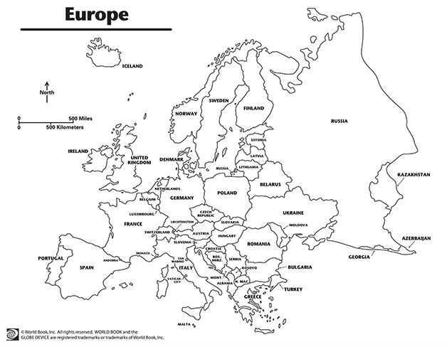 Europe outline