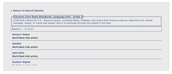 correlating materials list