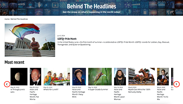 behind the headlines article