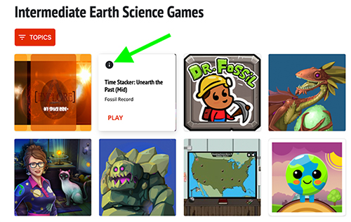 Middle Science Games