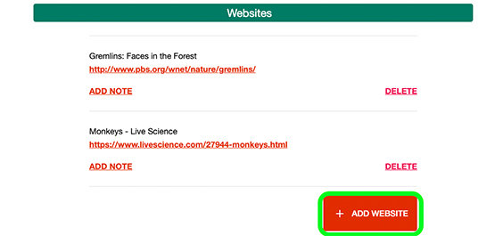 login page