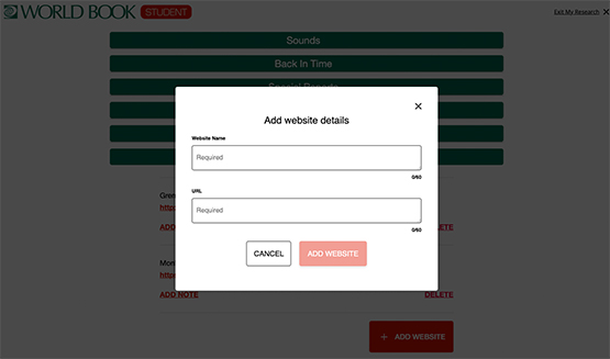 login page