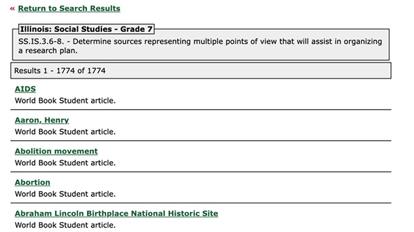 correlating materials list