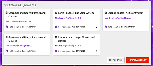 class names alphabetical